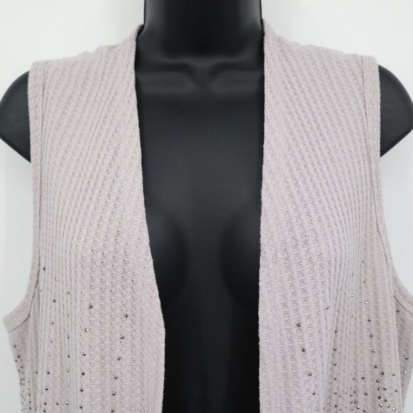 Vocal Sheer Lace Vest Womens XL Purple Romantic Ethereal Cottagecore Fairycore - Picture 7 of 16